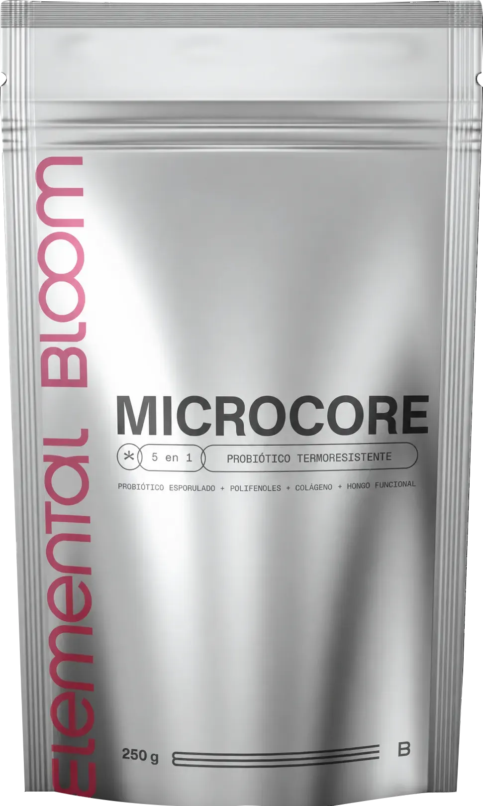 Pouch de MICROKORE, probiótico termorresistente en polvo